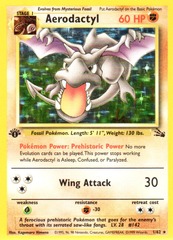 Aerodactyl - 1/62 - Holo Rare - 1st Edition